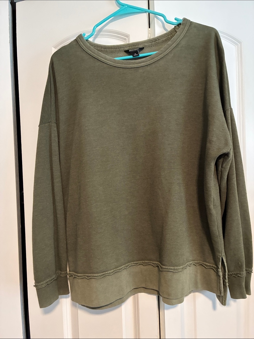 Buffalo David Bitton Olive Crew Neck Sweatshirt